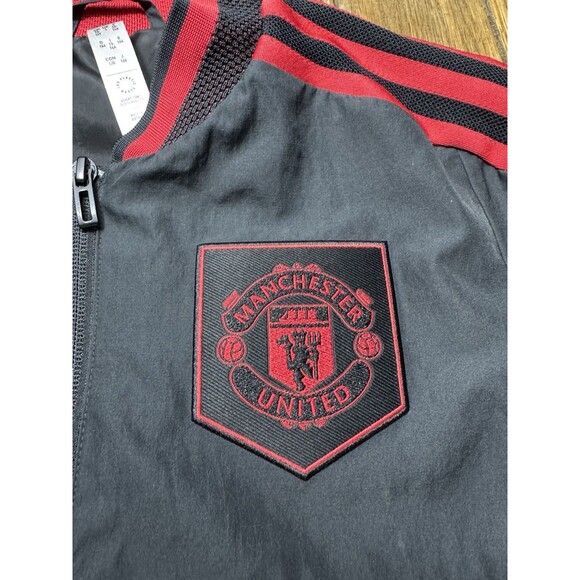 Adidas Manchester United MUFC Soccer Mens L Full Zip Track Jacket Windbreaker - Picture 3 of 6